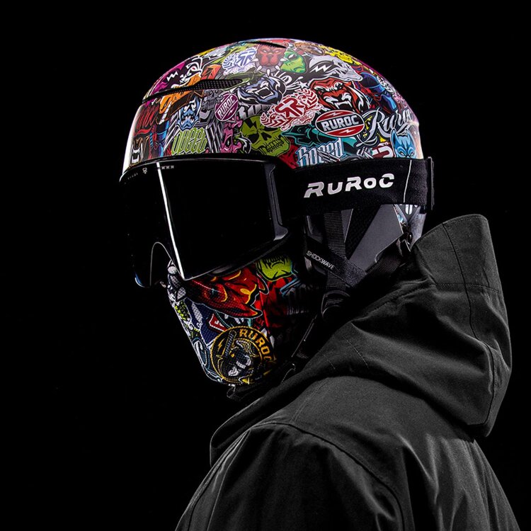 Комплект шлема RUROC Lite Stickerbomb